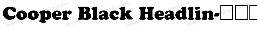 Cooper Black Headlin字体转换